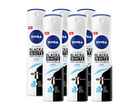 Nivea Black & White Invisible Pure Deodorant Spray Voordeelverpakking 6x150ML