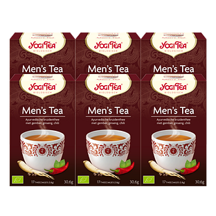Yogi Tea Men's Tea Voordeelverpakking 6x17ST