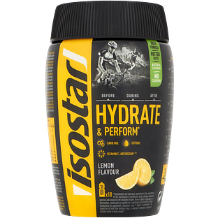 Isostar Sportdrank Poeder Hydrate & Perform Lemon 400GR Isostar Sportdrank Poeder Hydrate & Perform Lemon 400GR