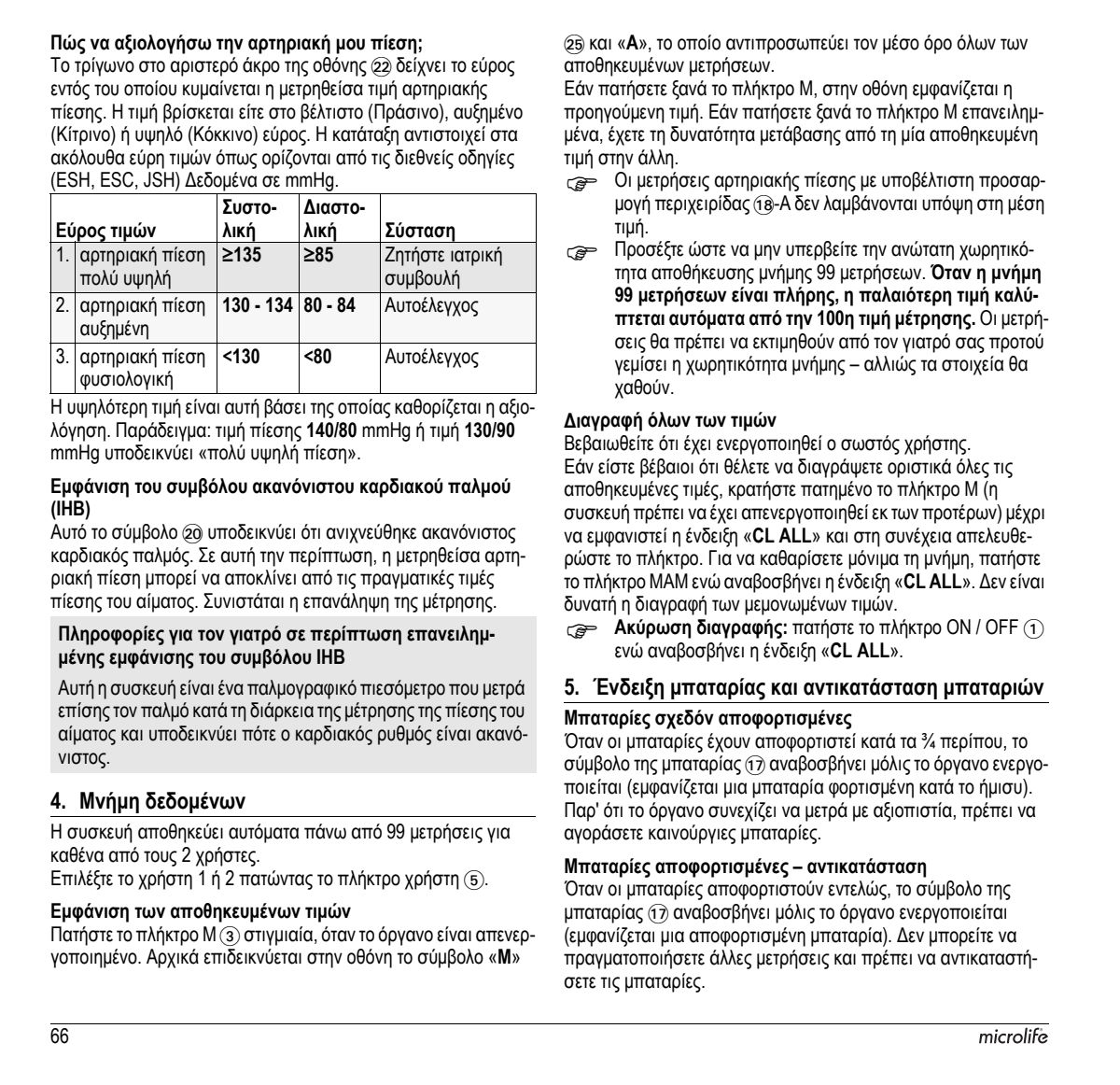 Microlife BP Bloeddrukmeter B3 Comfort PC afbeelding van document #68, instructions