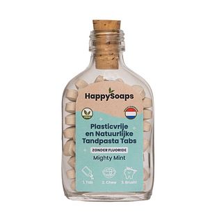 HappySoaps Zonder Fluoride Tandpasta Tabs 130GR HappySoaps Zonder Fluoride Tandpasta Tabs 130GR