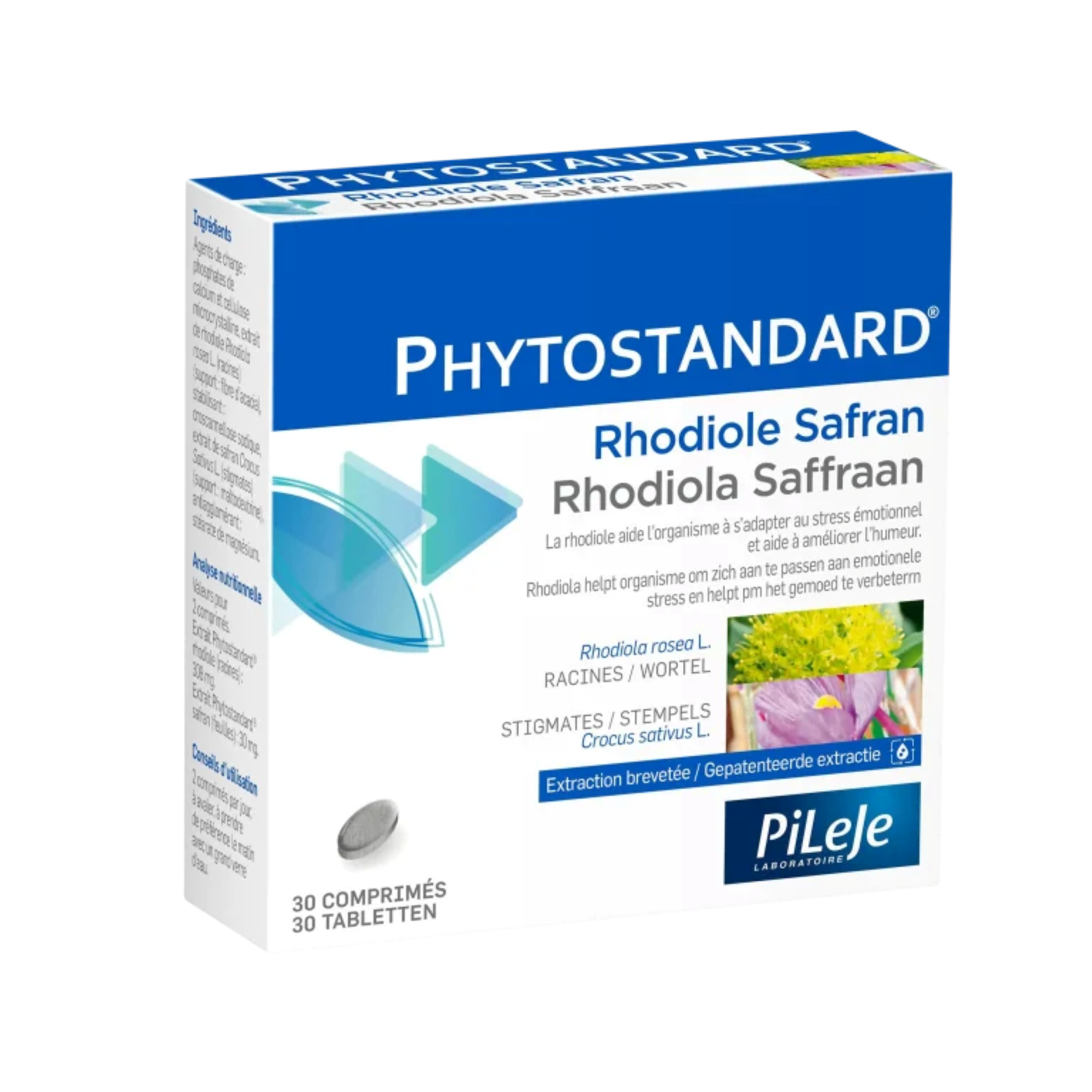 PiLeJe Phytostandard® Rhodiola Saffraan Tabletten 30TB