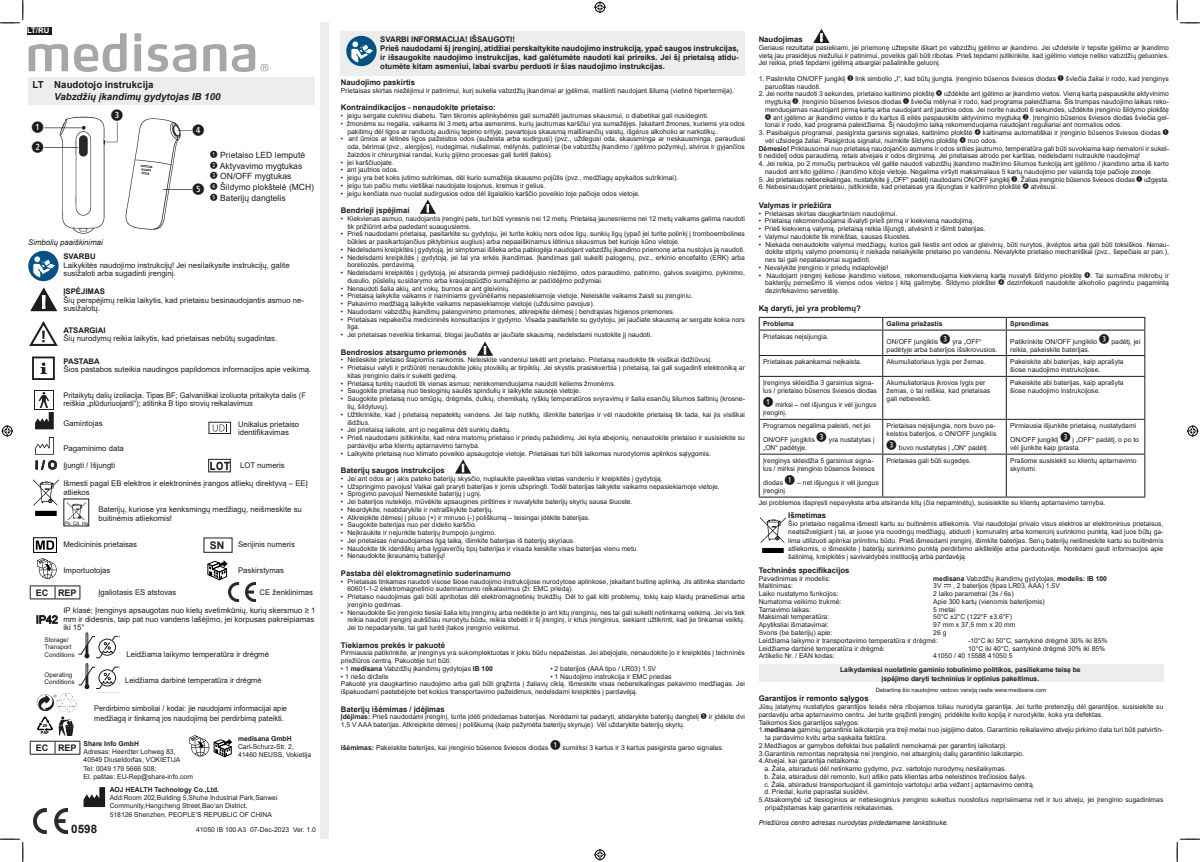 IB100 Insectenbeet Verzachter afbeelding van document #23, instructions