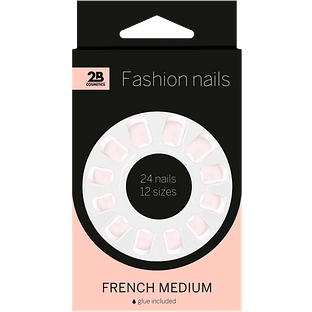 2B Nails French Medium 24ST