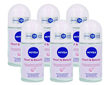 Nivea Pearl & Beauty Roll-on Voordeelverpakking 6x50ML