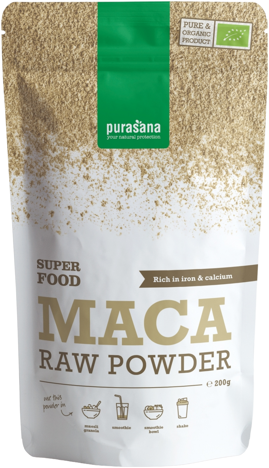 Purasana Vegan Maca Raw Powder 200GR