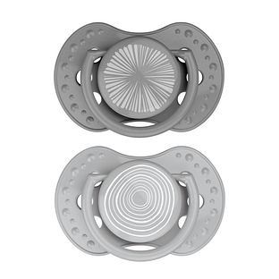 Difrax LOVI Dynamic Pacifier 0-3 months Harmony Dark Grey Light Grey - Fopspeen 2ST Difrax LOVI Dynamic Pacifier 0-3 months Harmony Dark Grey Light Grey - Fopspeen 2ST