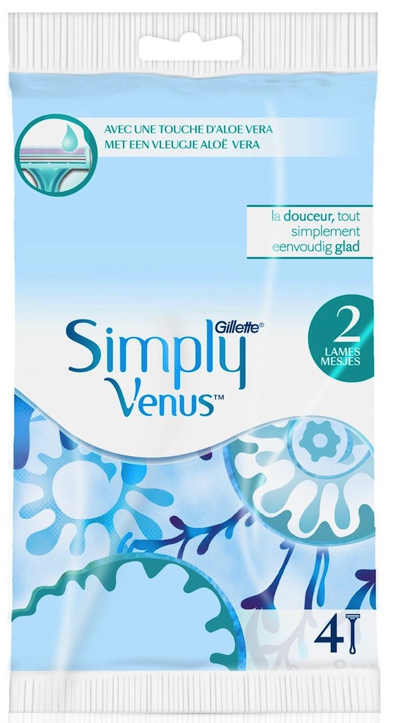 Gillette Simply Venus 2 Wegwerpscheermesjes 4st afbeelding