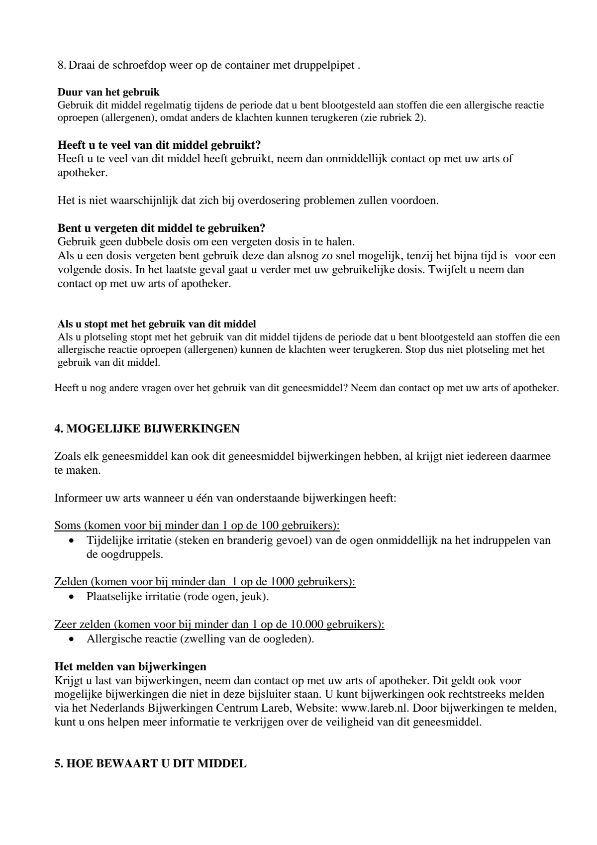 Oogdruppels afbeelding van document #3, leaflet