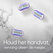 Gillette Venus Deluxe Smooth Swirl Navulmesjes 6ST afbeelding van 3 afzonderlijke mesjes