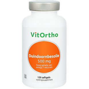 VitOrtho Duindoornbesolie 500mg Softgels 120SG VitOrtho Duindoornbesolie 500mg Softgels 120SG