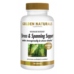 Golden Naturals Stress & Spanning Support Capsules 180VCP