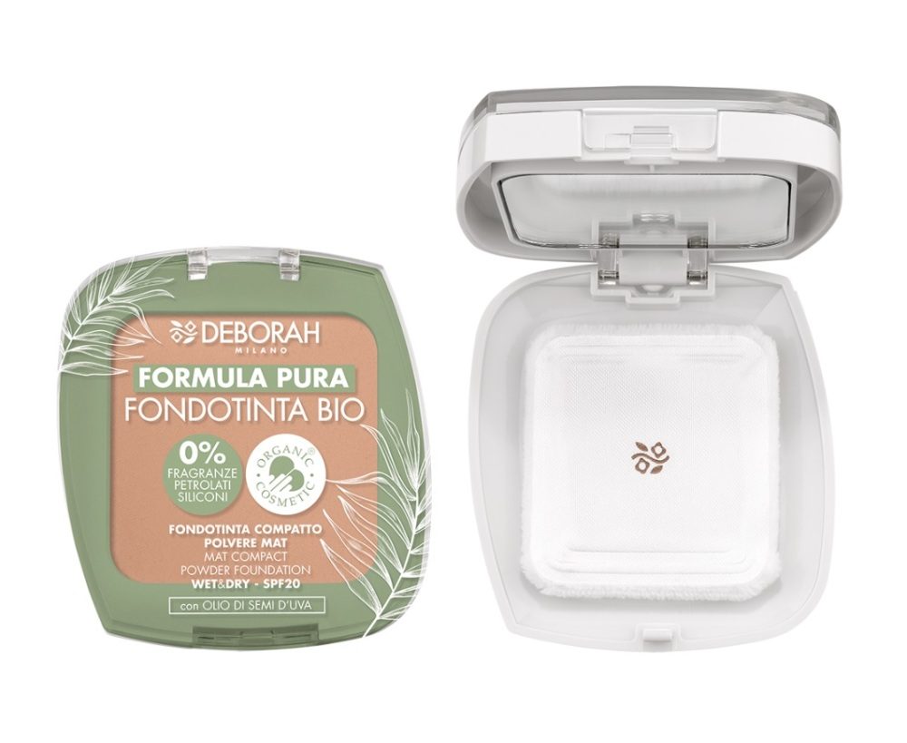 Deborah Milano Pura Compact Foundation Bio 4 Karamel afbeelding 1