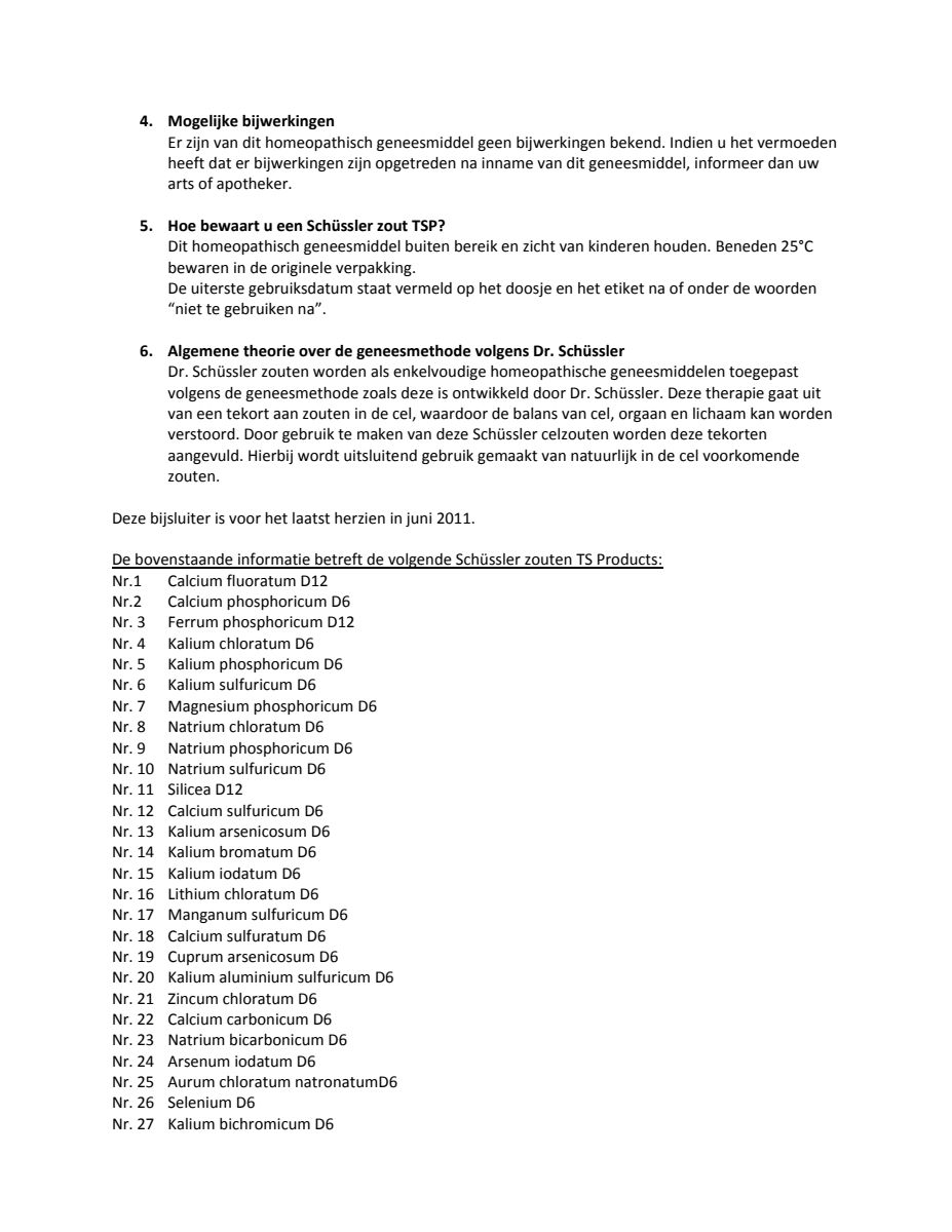 Celzout 17 Manganum Sulfuricum D6 Tabletten afbeelding van document #3, leaflet