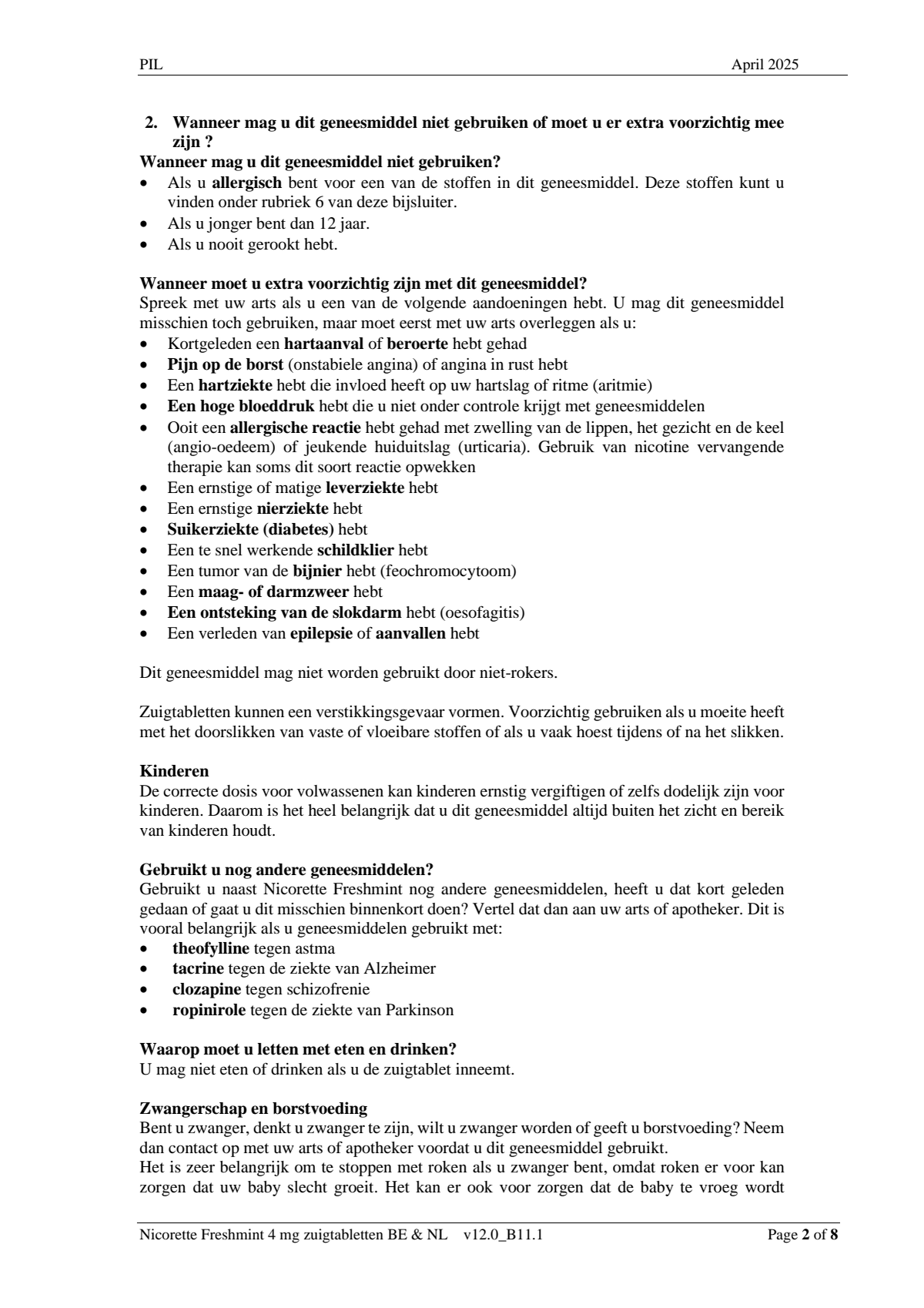 Freshmint Zuigtabletten 4mg afbeelding van document #2, leaflet