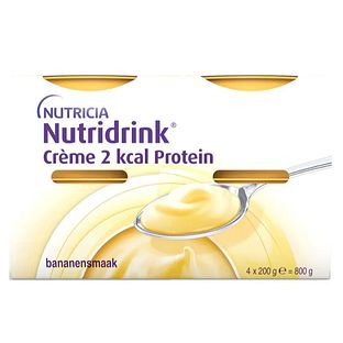Nutridrink Crème 2 kcal Protein Bananensmaak 800GR Nutridrink Crème 2 kcal Protein Bananensmaak 800GR