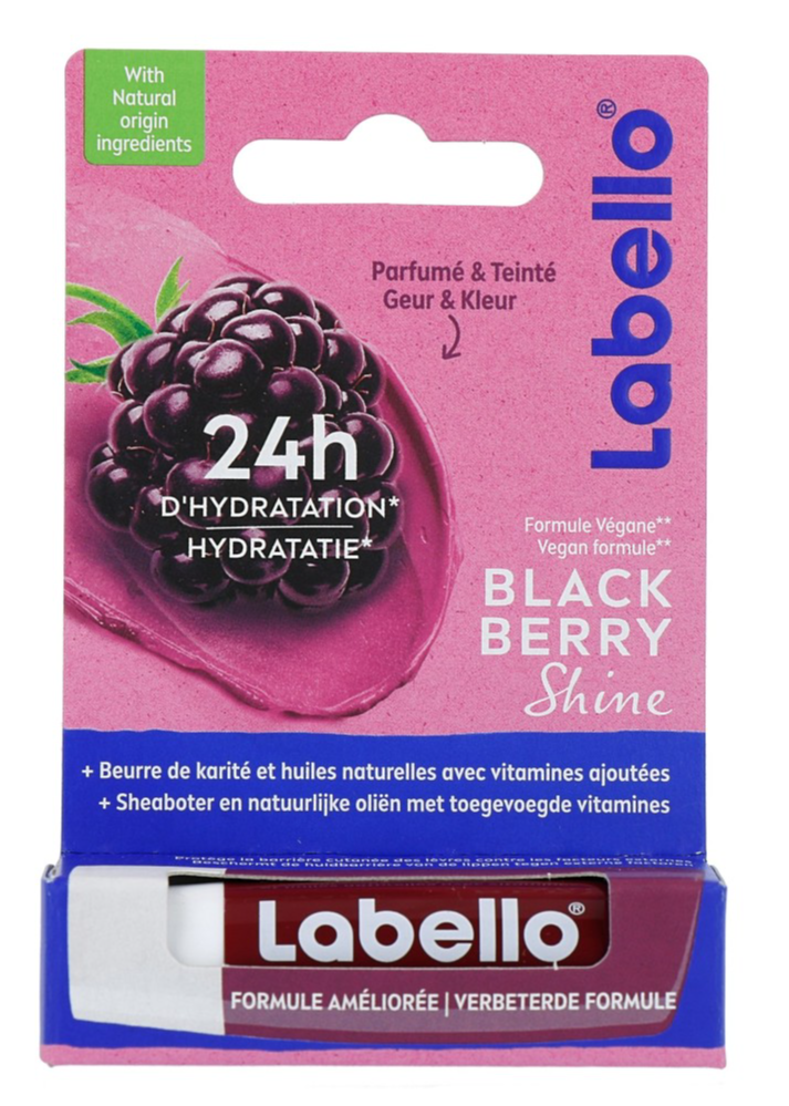 Labello Blackberry Shine Lippenbalsem afbeelding 1