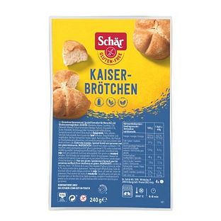Schar Kaiserbroodjes Glutenvrij 240GR Schar Kaiserbroodjes Glutenvrij 240GR