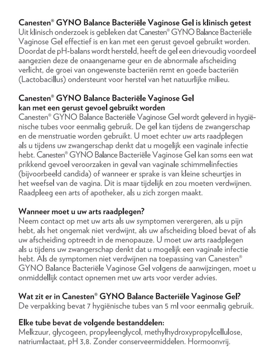 Gyno Balance Gel afbeelding van document #3, instructions