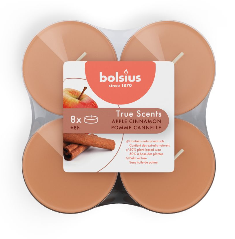 Bolsius True Scents Apple Cinnamon Maxi Waxine afbeelding 1