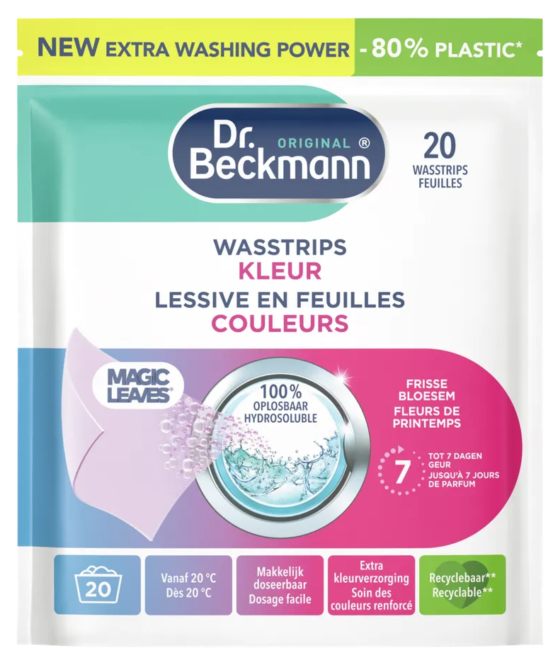 Dr Beckmann Magic Leaves Wasstrips Kleur
