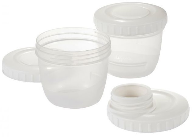 Difrax Moedermelk Bewaarbakjes Incl. Kolfaansluiting afbeelding