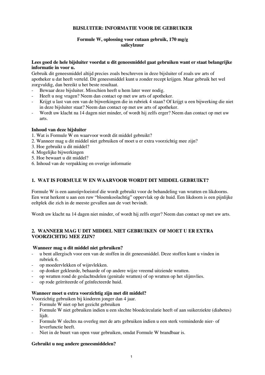 Wrattentinctuur Flacon afbeelding van document #1, leaflet
