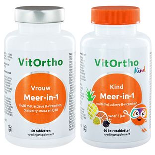 VitOrtho Meer in 1 Vrouw & Kind Tabletten 2x60TB