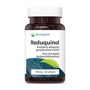 Springfield Spring Reduquinol Kristalvrij Ubiquinol 100mg 60SG Springfield Spring Reduquinol Kristalvrij Ubiquinol 100mg 60SG