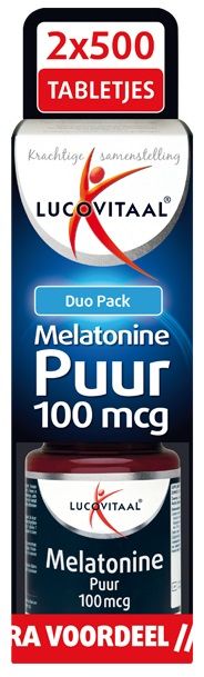 Lucovitaal Melatonine Puur 100mcg Duo Tabletten 1000TB
