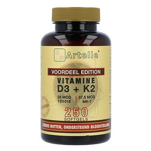 Artelle Vitamine D3 & K2 Softgels 250ST