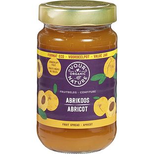 Your Organic Nature Fruitbeleg Abrikoos Voordeelpot 375GR