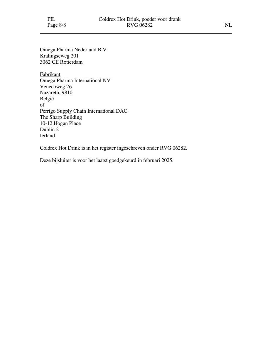 Hot Drink - Bij griep en verkoudheid afbeelding van document #8, leaflet