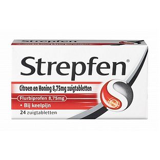 Strepfen Citroen & Honing Zuigtabletten 24ST