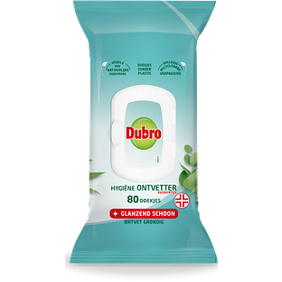 Dubro Hygiëne Ontvetter Doekjes Eucalyptus 80ST
