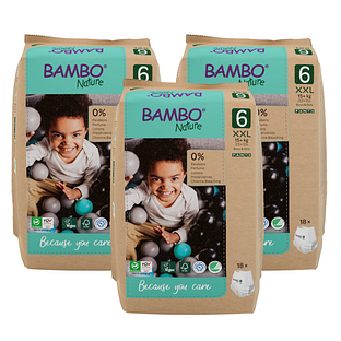 Bambo Nature Maat 6 Luierbroekjes XXL Multiverpakking 3x18ST