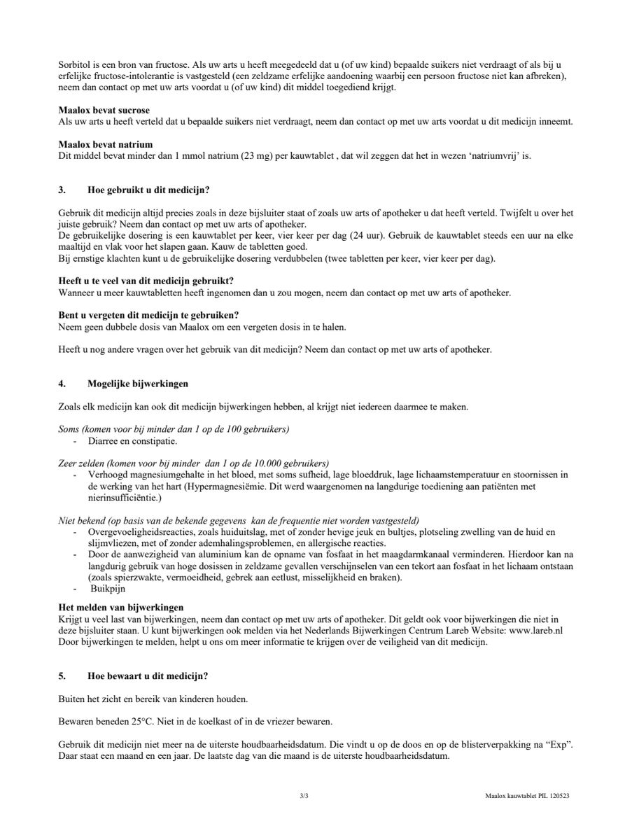 Kauwtabletten afbeelding van document #3, leaflet