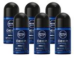 Nivea Men Deep Roll-On Voordeelverpakking 6x50ML