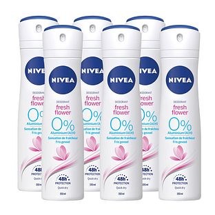 Nivea Fresh Flower Deodorant Spray Voordeelverpakking 6x150ML Nivea Fresh Flower Deodorant Spray Voordeelverpakking 6x150ML