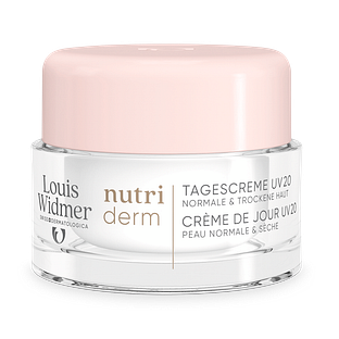 Louis Widmer Nutriderm Dagcrème UV 20 Zonder Parfum 50ML Louis Widmer Nutriderm Dagcrème UV 20 Zonder Parfum 50ML
