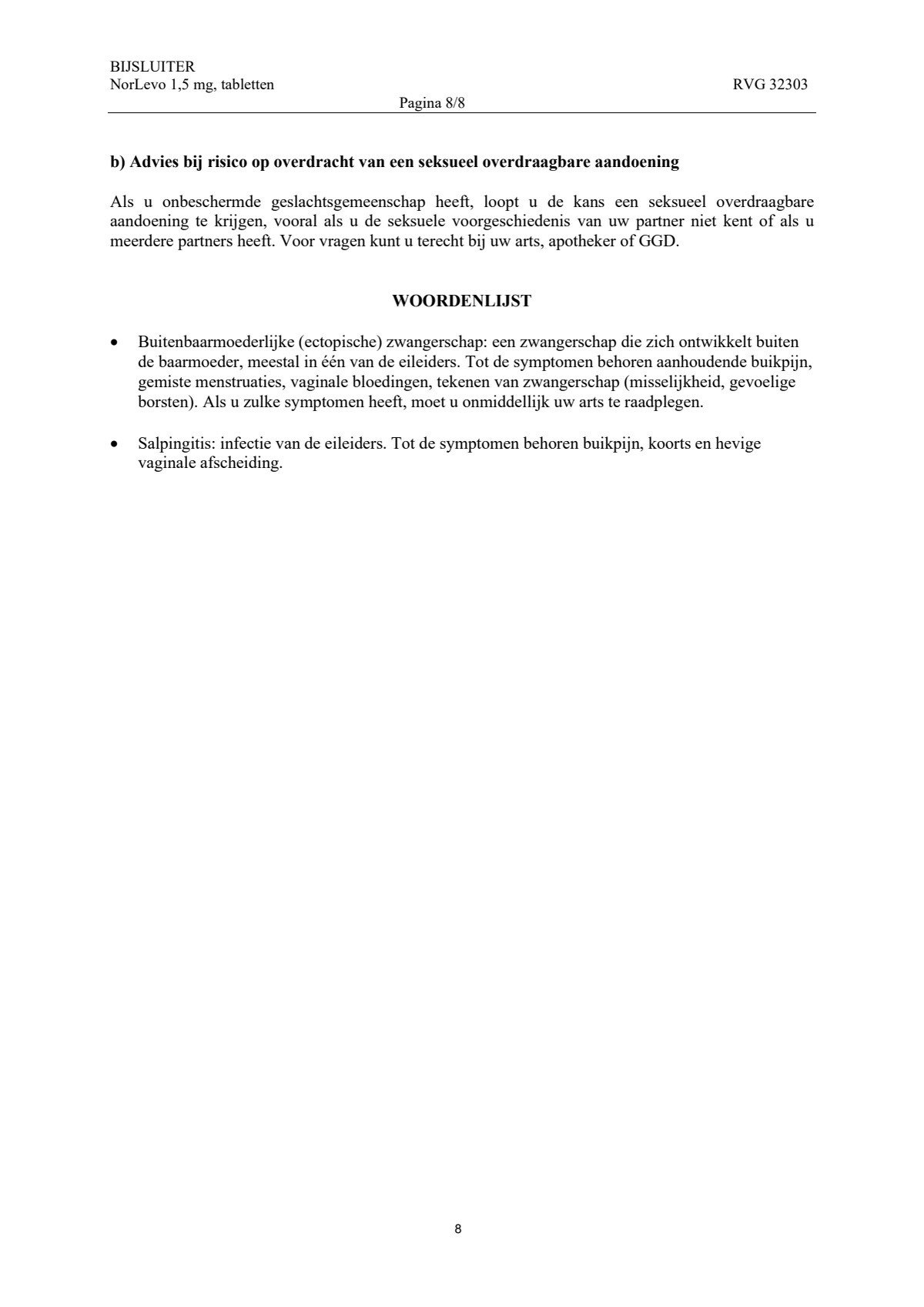 Morning After Pil 1,5 mg afbeelding van document #8, leaflet