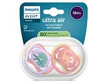 Avent Ultra Air Fopspeen Kameleon Aap 18M+ 2ST Avent Ultra Air Fopspeen Kameleon Aap 18M+ 2ST