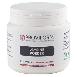 Proviform L-Lysine Poeder HCl 200GR Proviform L-Lysine Poeder HCl 200GR
