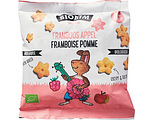 Biobim Biologische Mais Puffs Framboos Appel 10+M 20GR Biobim Biologische Mais Puffs Framboos Appel 10+M 20GR