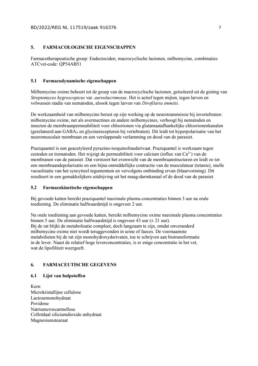 Milquestra Ontwormingsmiddel Katten en Kittens 0.5 - 4KG afbeelding van document #7, leaflet