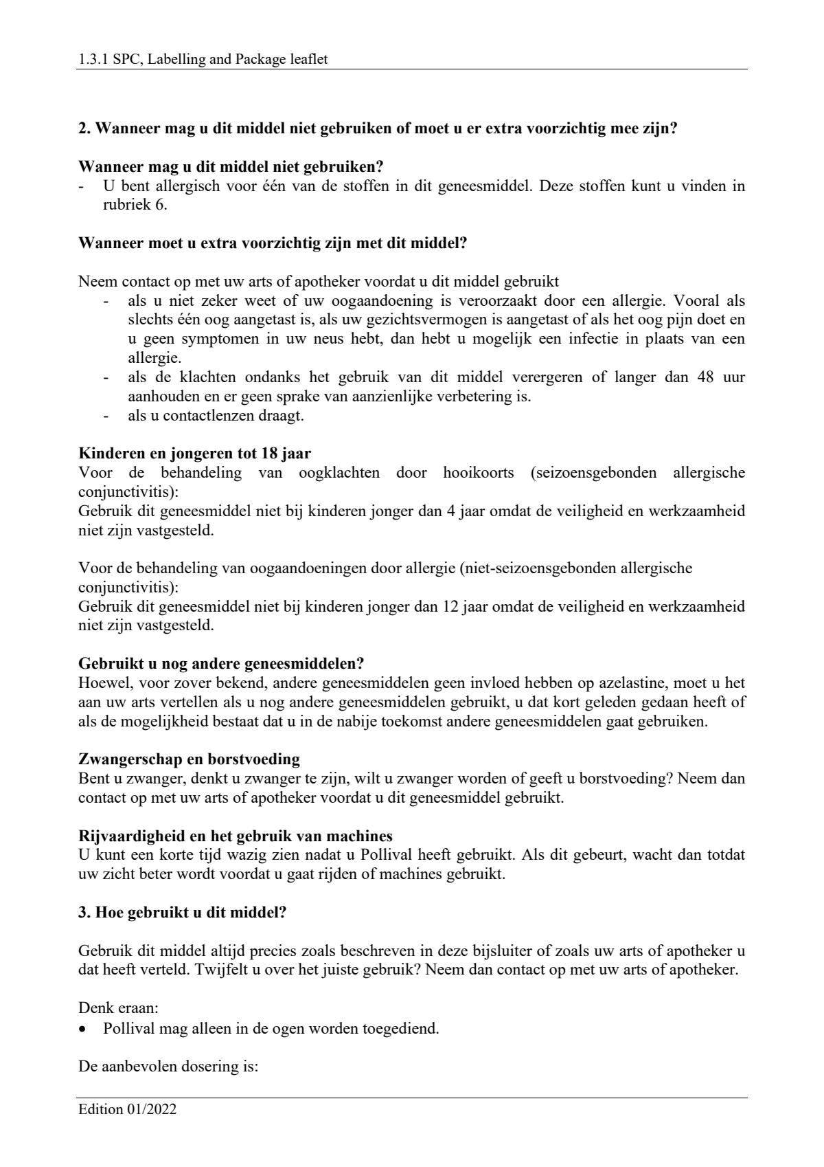 Pollival 0,5mg/ml Oogdruppels afbeelding van document #2, leaflet