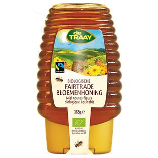 De Traay Biologische Fairtrade Bloemenhoning 365GR