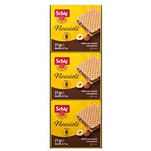 Schar Noccioli Hazelnoot-Crème Wafels Glutenvrij 63GR