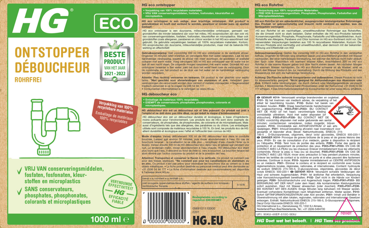 Eco Ontstopper afbeelding van document #1, label
