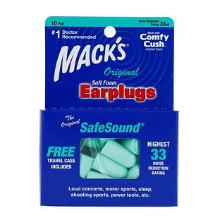 Macks Soft Foam Earplugs SafeSound Original 10PR